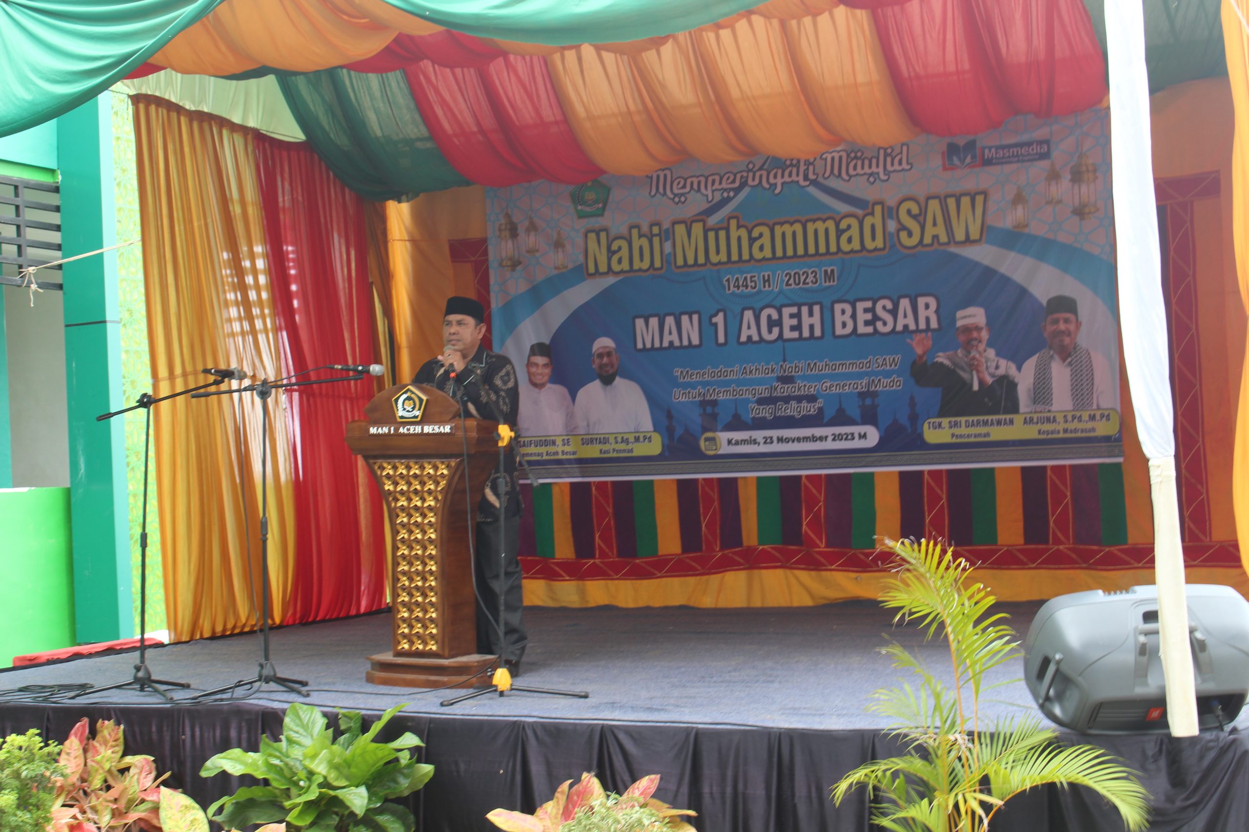 Peringatan Maulid Nabi Muhammad SAW di MAN 1 Aceh Besar Berlangsung Meriah