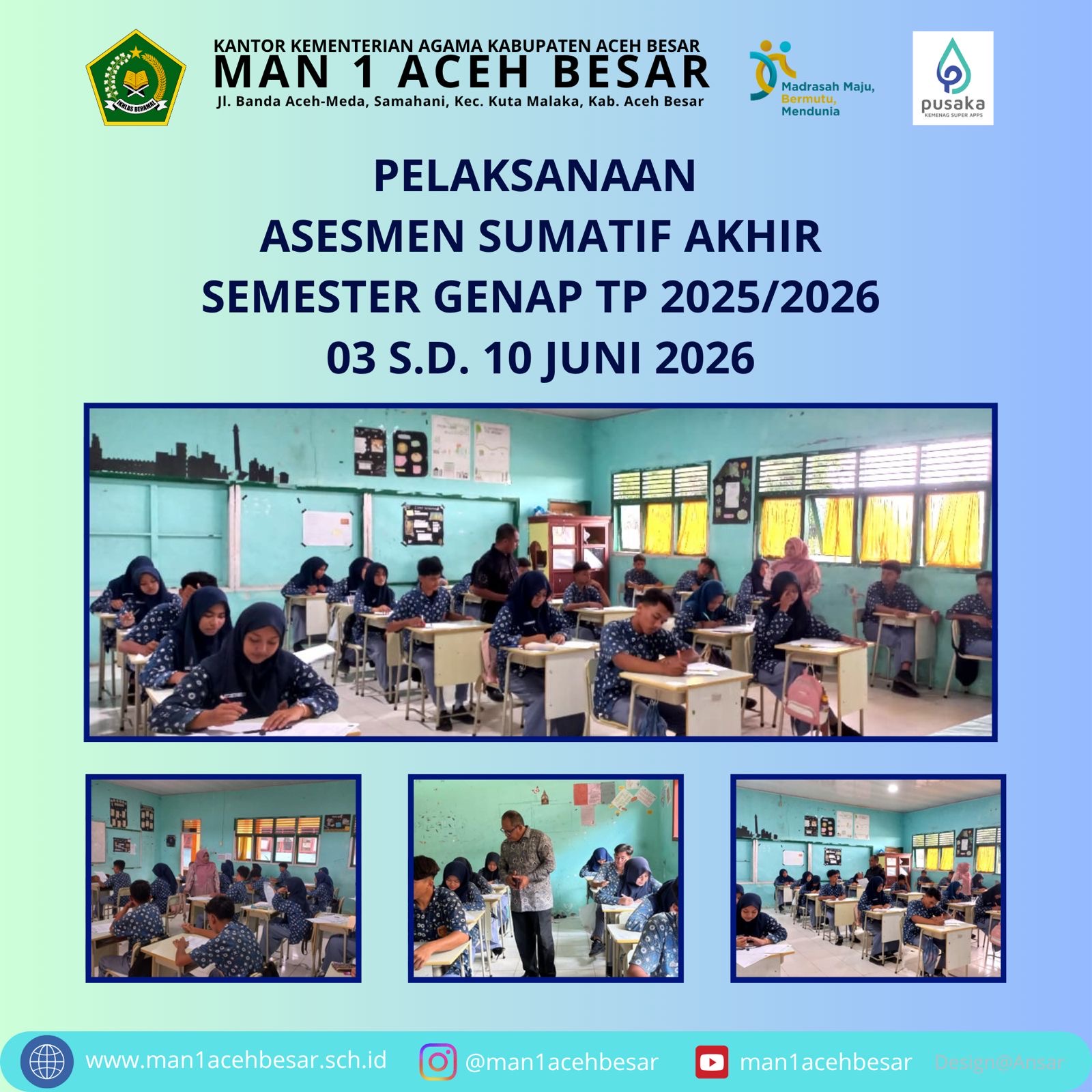 Asesmen Sumatif Akhir MAN 1 Aceh Besar 2025/2026